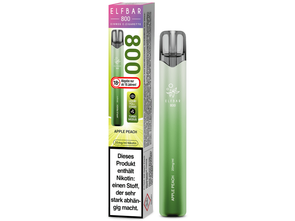 Elfbar 800 Einweg E-Zigarette - Apple Peach - ELFBAR
