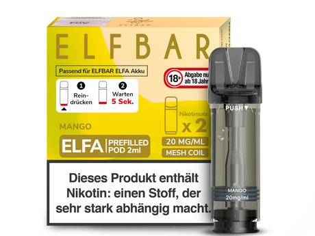 Elfbar Elfa Pod 20mg/ml (2 Stück) - Blueberry
