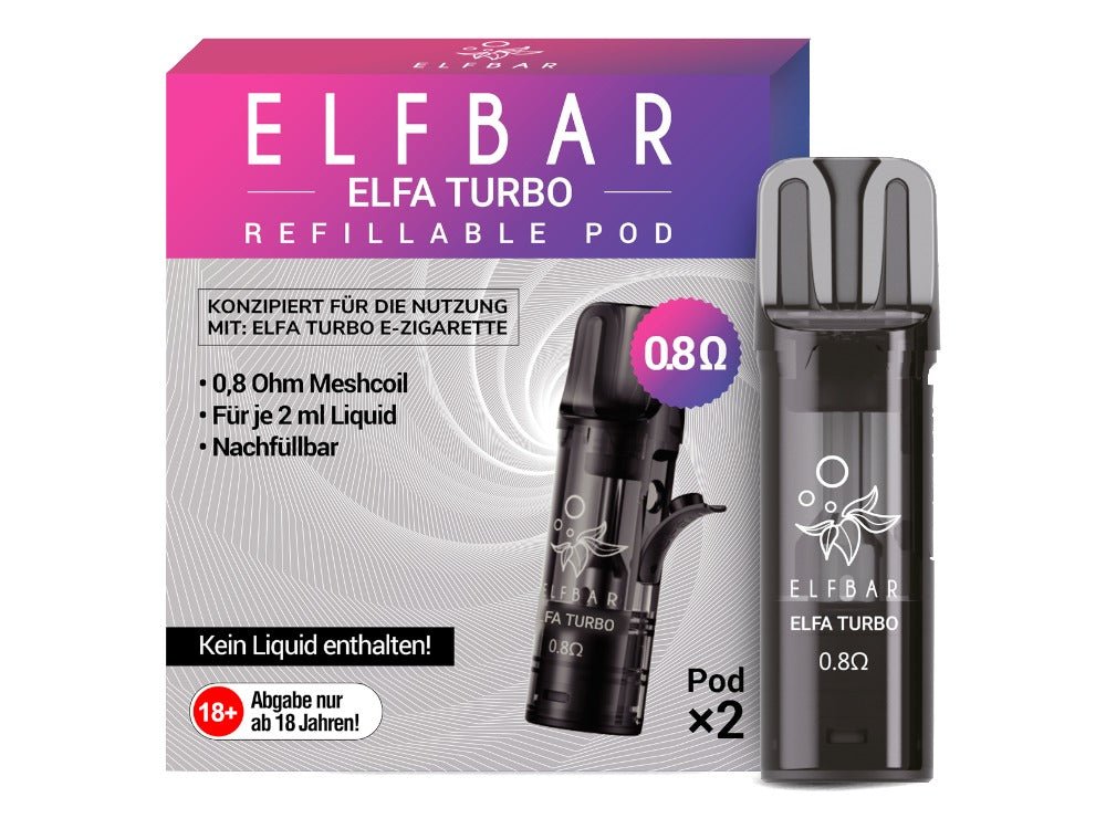 Elfbar - Elfa Turbo 0,8 Ohm Pod (2 Stück pro Packung) - ELFBAR