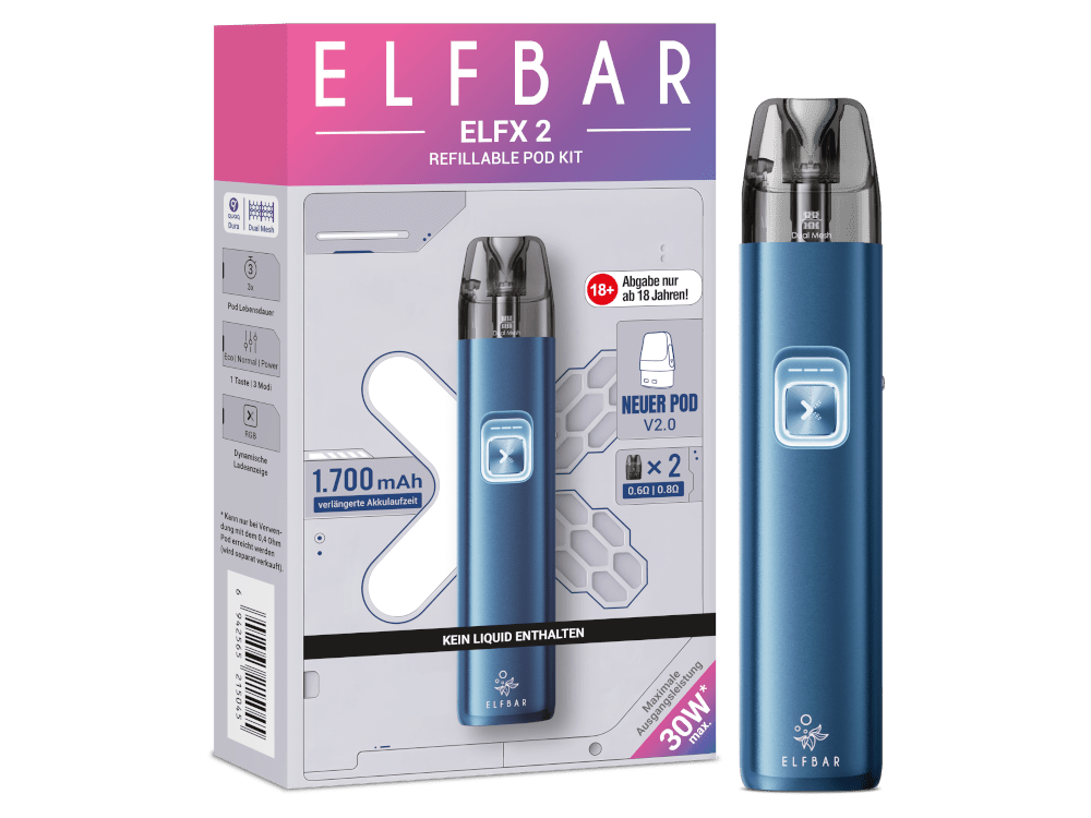 Elfbar - Elfx 2 E-Zigaretten Set - ELFBAR