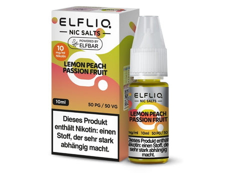 ELFLIQ - Lemon Peach Passion Fruit - Nikotinsalz Liquid - ELFLIQ