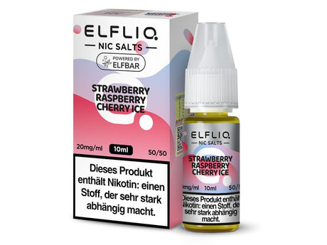 ELFLIQ - Strawberry Raspberry Cherry Ice - Nikotinsalz Liquid - ELFLIQ