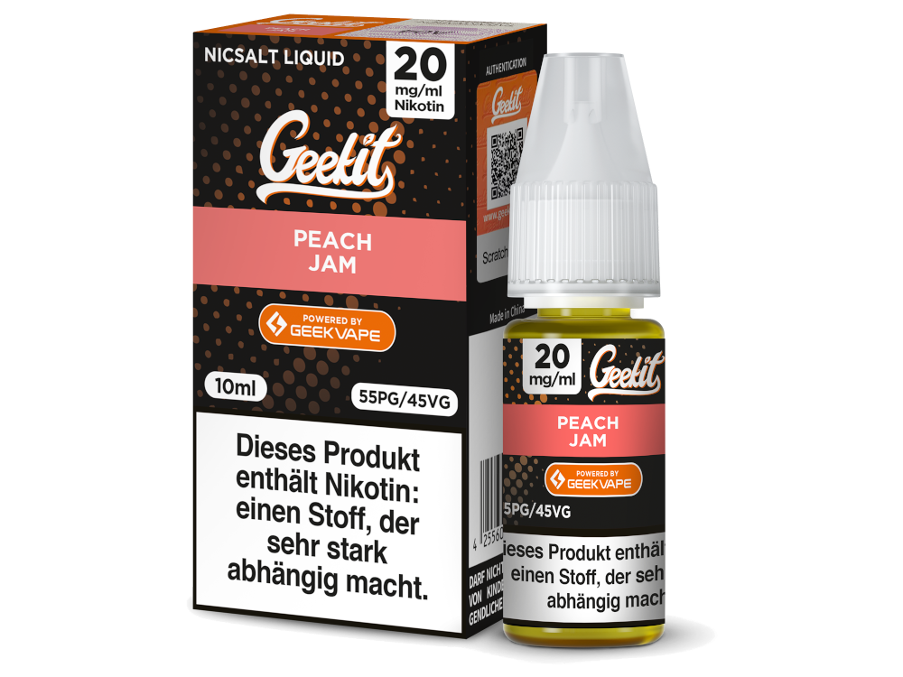 GEEKVAPE - Geekit - Nikotinsalz Liquid - Peach Jam