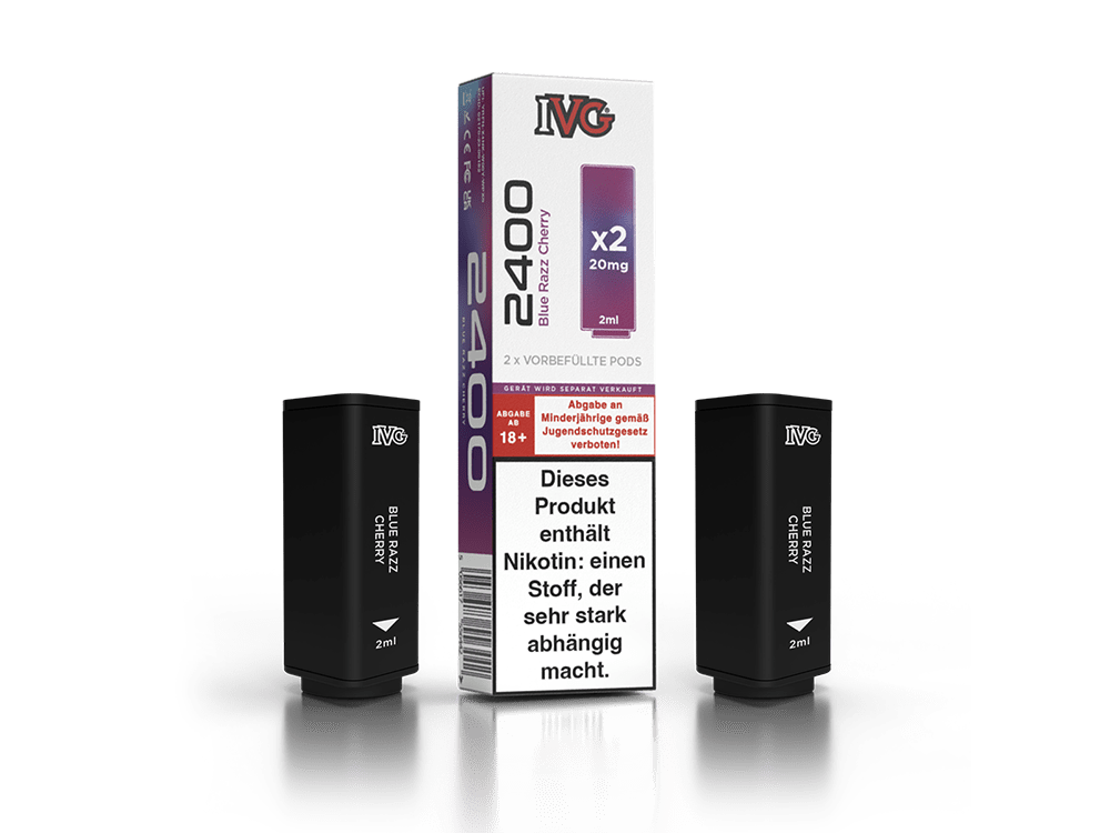 IVG - 2400 Pod 20mg/ml (2 Stück pro Packung) - Blue Razz Cherry - I VG