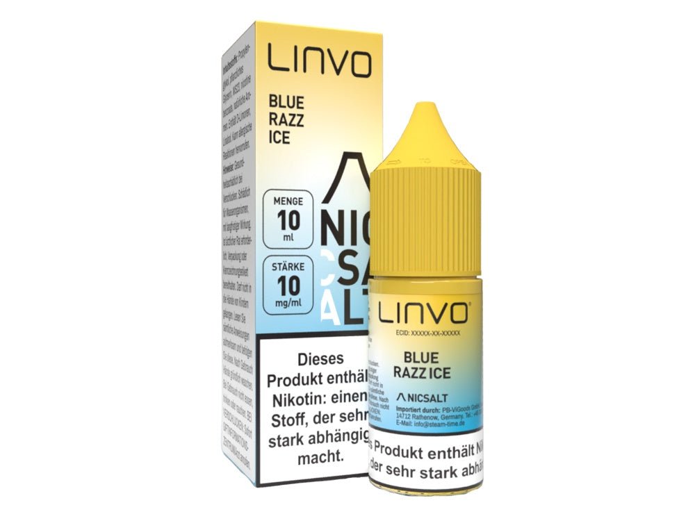 Linvo - Nikotinsalz Liquid - Blue Razz Ice - LINVO