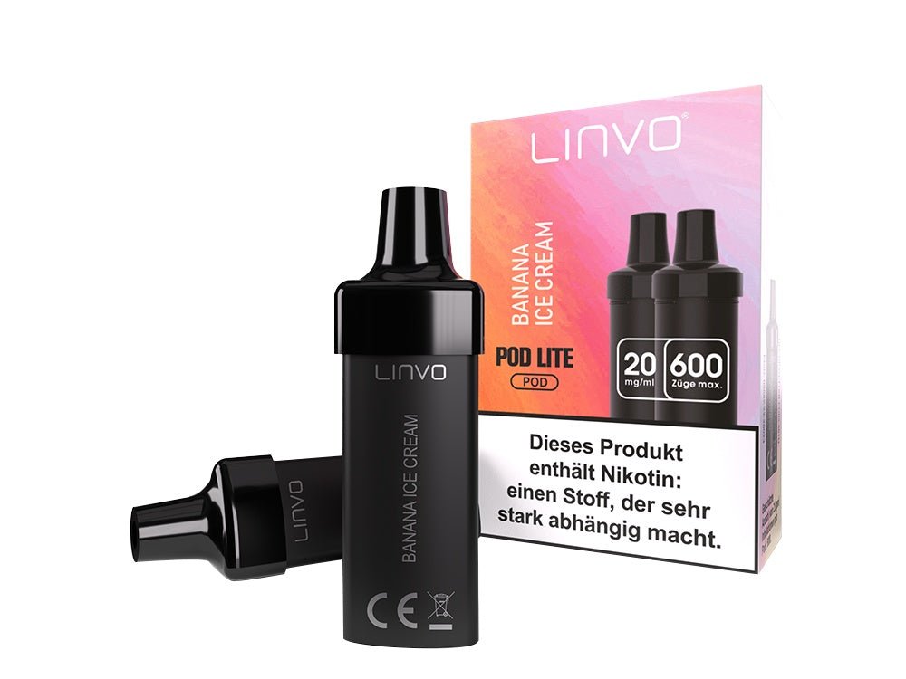 Linvo - Pod Lite Cartridge (2 Stück pro Packung) - Banana Ice Cream - LINVO