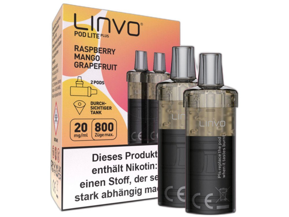 Linvo - Pod Lite Plus Cartridge 20 mg/ml (2 Stück pro Packung) - Apple Peach - LINVO