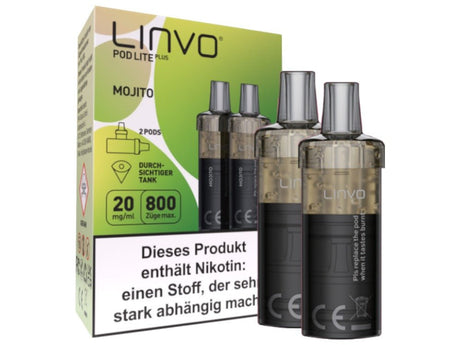 Linvo - Pod Lite Plus Cartridge 20 mg/ml (2 Stück pro Packung) - Apple Peach - LINVO