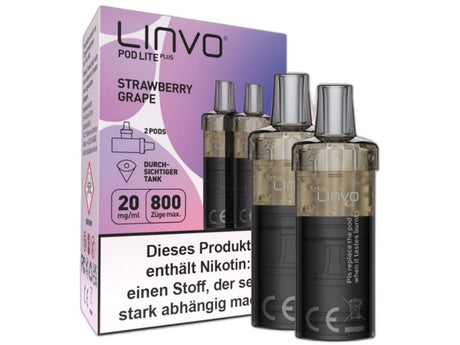 Linvo - Pod Lite Plus Cartridge 20 mg/ml (2 Stück pro Packung) - Apple Peach - LINVO