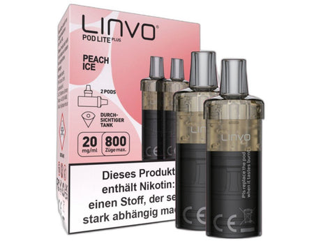 Linvo - Pod Lite Plus Cartridge 20 mg/ml (2 Stück pro Packung) - Apple Peach - LINVO