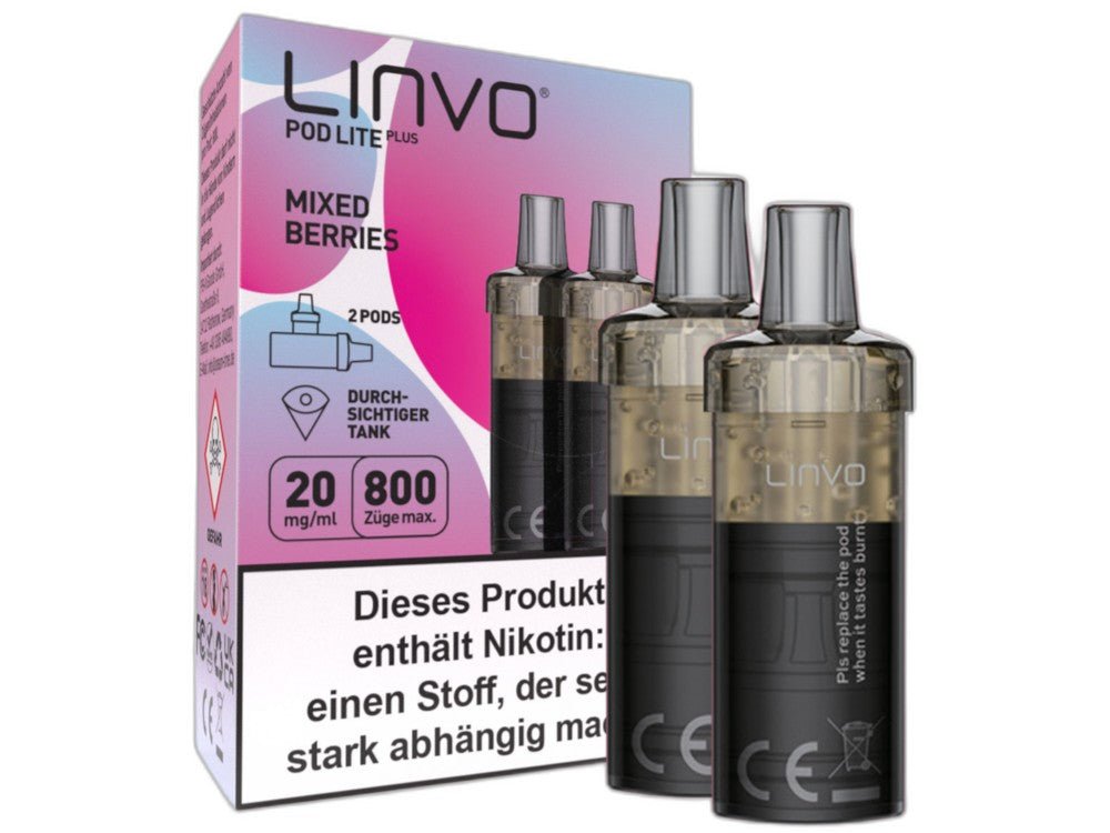 Linvo - Pod Lite Plus Cartridge 20 mg/ml (2 Stück pro Packung) - Apple Peach - LINVO