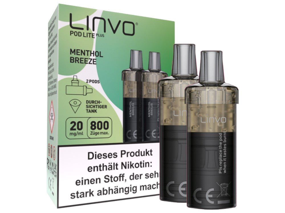 Linvo - Pod Lite Plus Cartridge 20 mg/ml (2 Stück pro Packung) - Apple Peach - LINVO