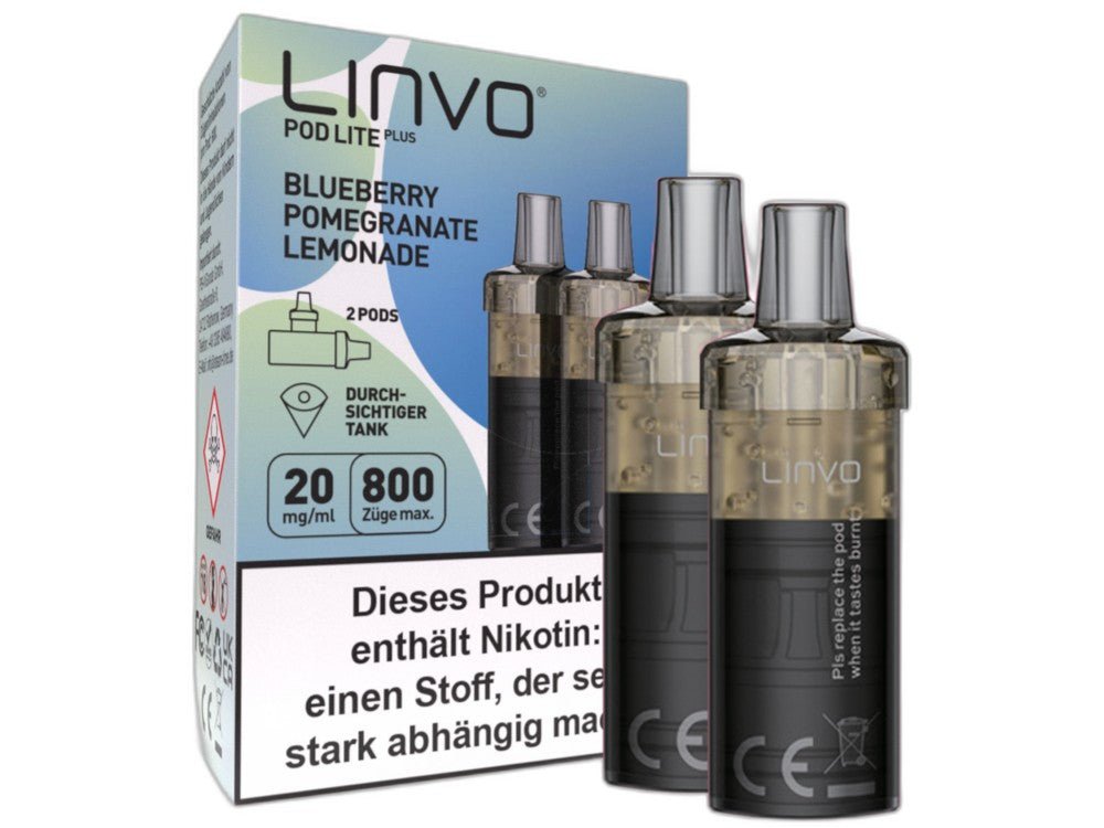 Linvo - Pod Lite Plus Cartridge 20 mg/ml (2 Stück pro Packung) - Apple Peach - LINVO