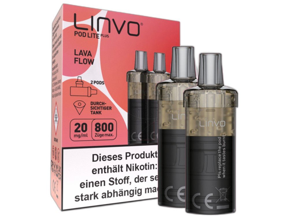 Linvo - Pod Lite Plus Cartridge 20 mg/ml (2 Stück pro Packung) - Apple Peach - LINVO