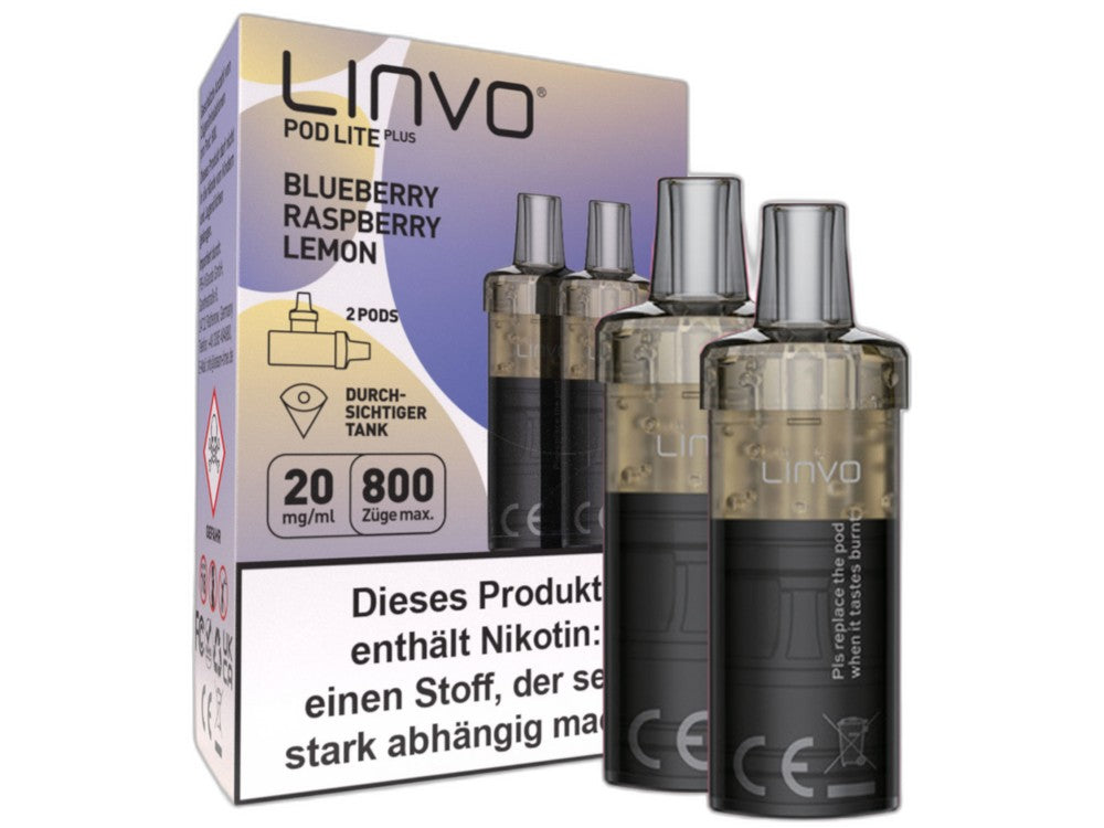 Linvo - Pod Lite Plus Cartridge 20 mg/ml (2 Stück pro Packung) - Apple Peach