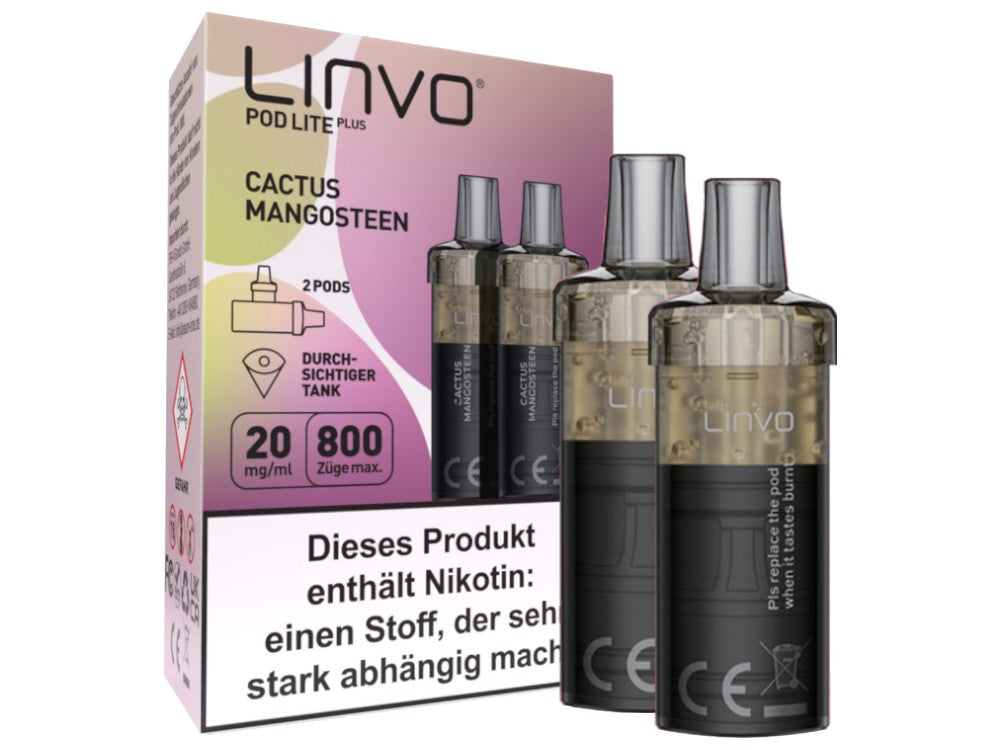 Linvo - Pod Lite Plus Cartridge 20 mg/ml (2 Stück pro Packung) - Apple Peach