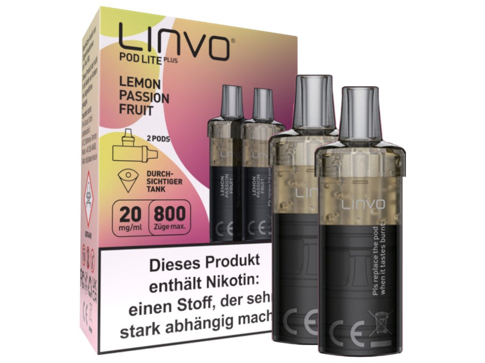 Linvo - Pod Lite Plus Cartridge 20 mg/ml (2 Stück pro Packung) - Apple Peach
