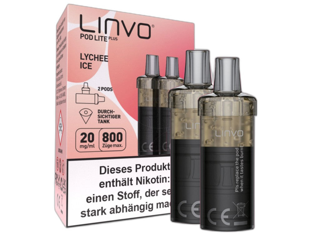Linvo - Pod Lite Plus Cartridge 20 mg/ml (2 Stück pro Packung) - Apple Peach