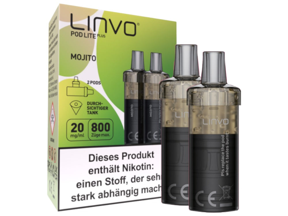Linvo - Pod Lite Plus Cartridge 20 mg/ml (2 Stück pro Packung) - Apple Peach
