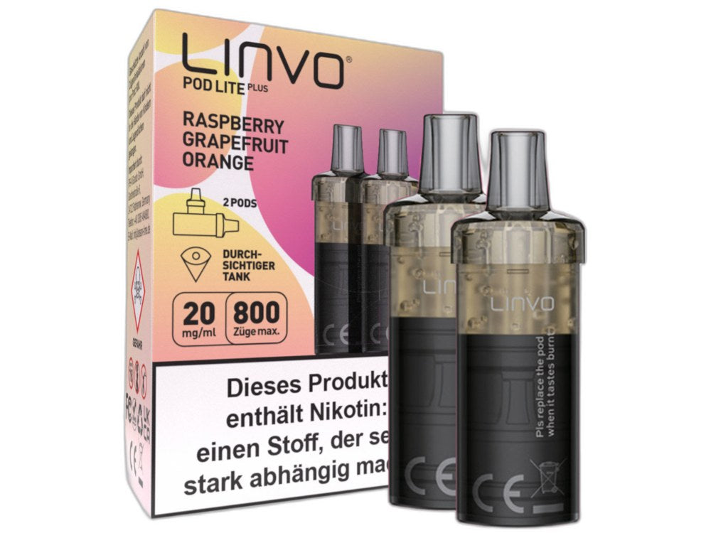 Linvo - Pod Lite Plus Cartridge 20 mg/ml (2 Stück pro Packung) - Apple Peach