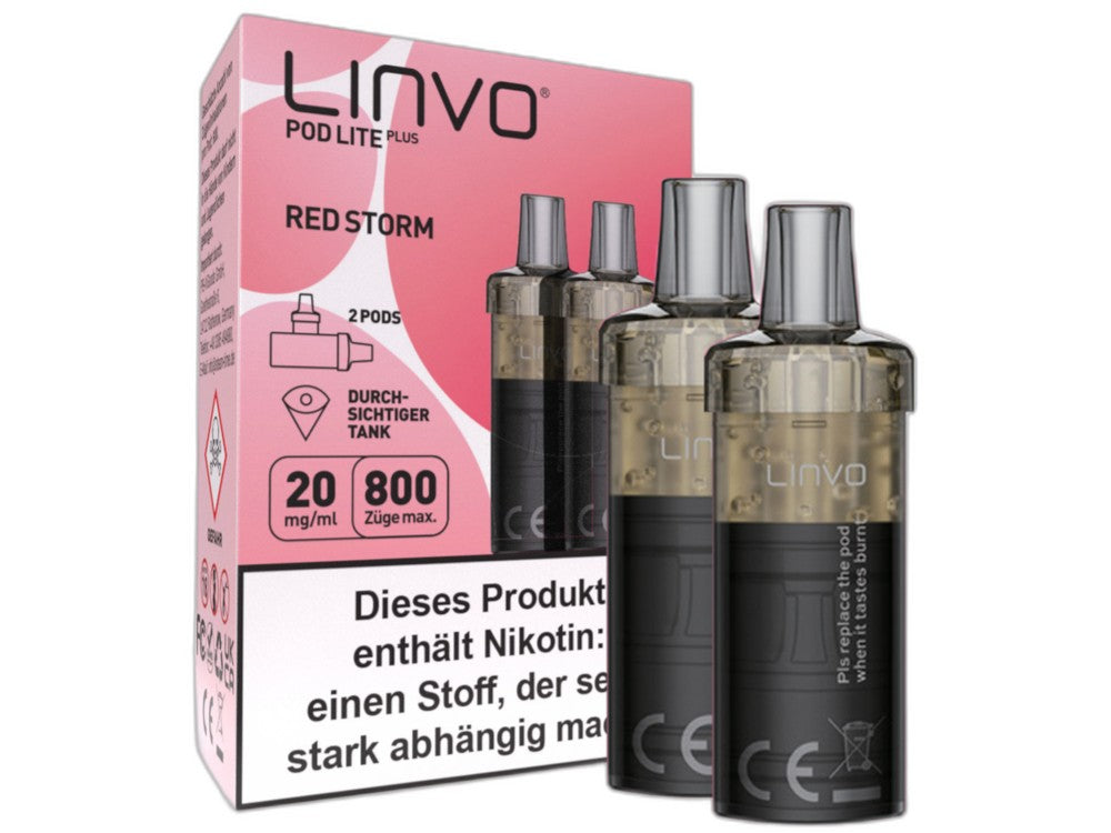 Linvo - Pod Lite Plus Cartridge 20 mg/ml (2 Stück pro Packung) - Apple Peach