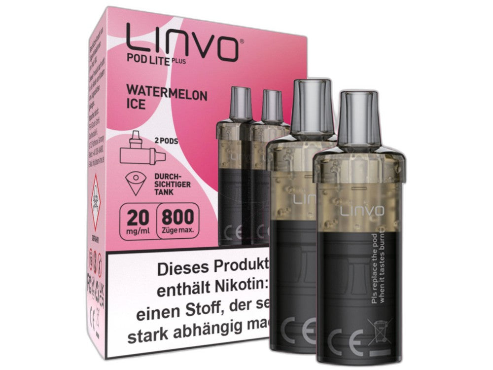 Linvo - Pod Lite Plus Cartridge 20 mg/ml (2 Stück pro Packung) - Apple Peach