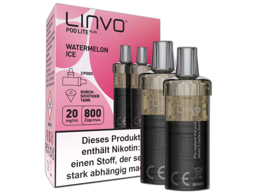 Linvo - Pod Lite Plus Cartridge 20 mg/ml (2 Stück pro Packung) - Apple Peach