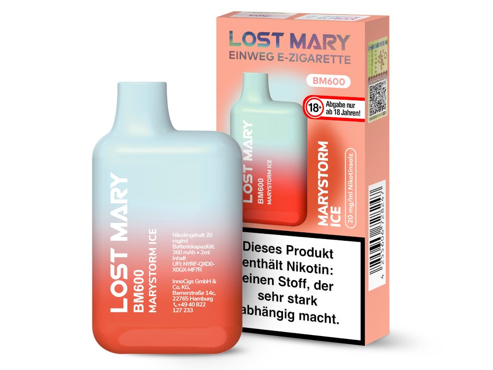 Lost Mary - BM600 Einweg E-Zigarette - 20mg/ml - Cotton Candy Ice