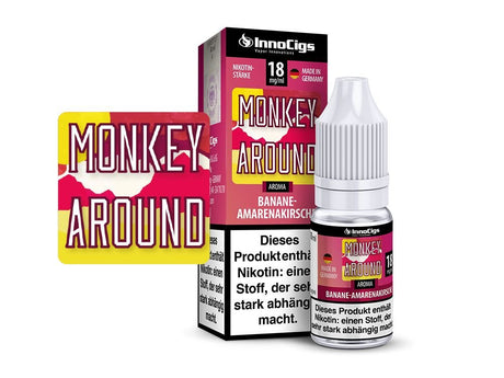 Monkey Around Bananen - Amarenakirsche Aroma - Liquid für E - Zigaretten - INNOCIGS LIQUID