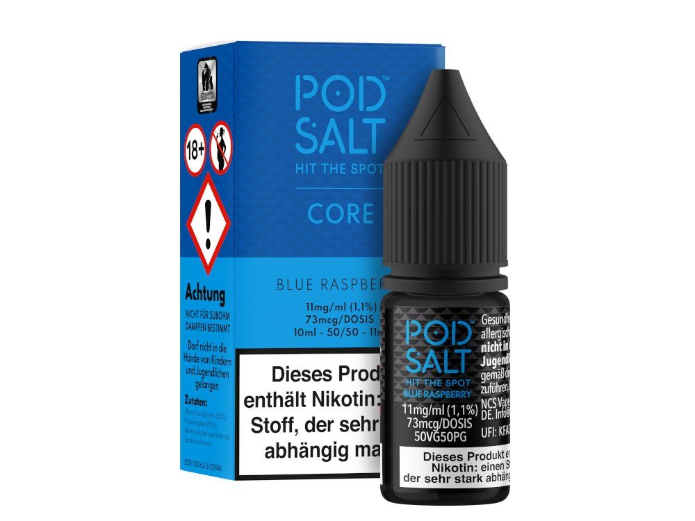 Pod Salt Core - Nikotinsalz Liquid - Blue Raspberry - POD SALT