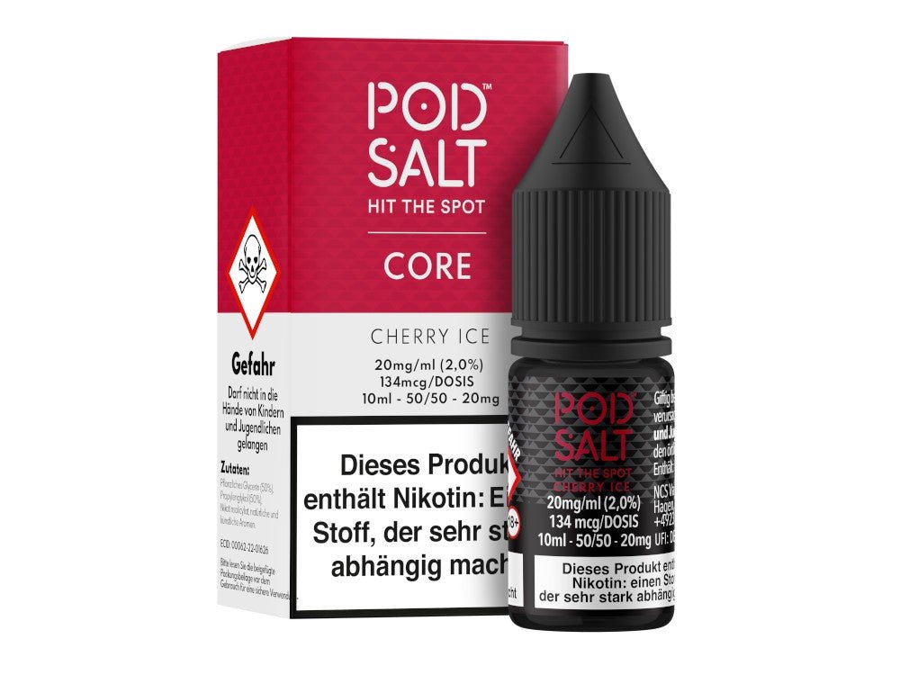 Pod Salt Core - Nikotinsalz Liquid - Cherry Ice - POD SALT