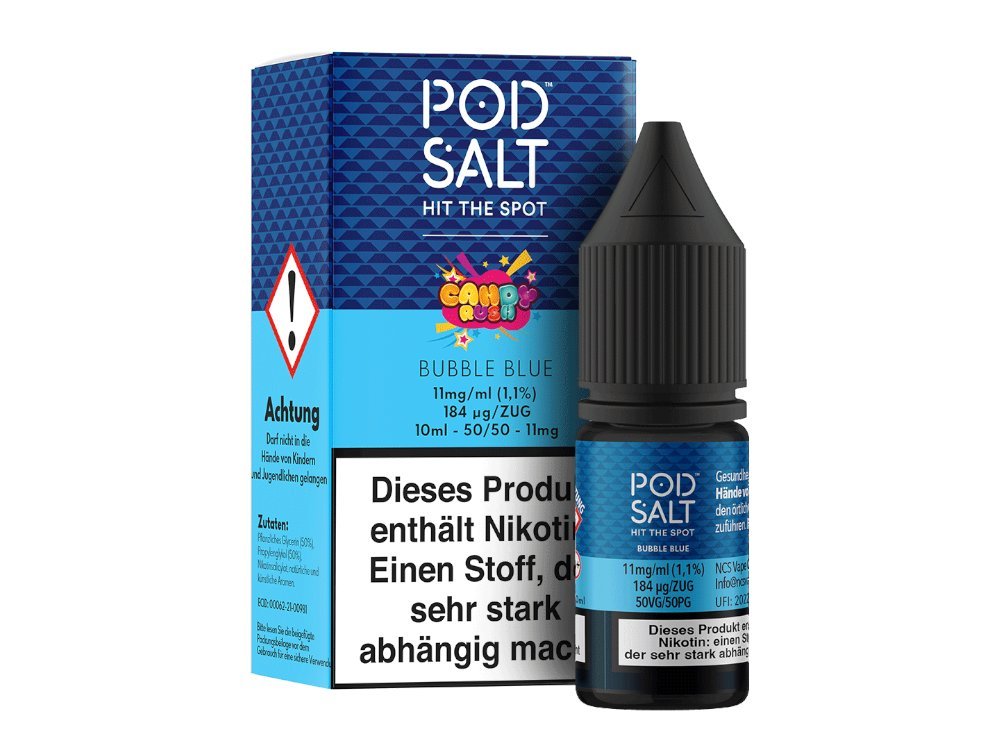 Pod Salt Fusion - Bubble Blue - Nikotinsalz Liquid - POD SALT FUSION