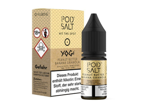 Pod Salt Fusion - Peanut Butter Banana Granola - Nikotinsalz Liquid - POD SALT FUSION