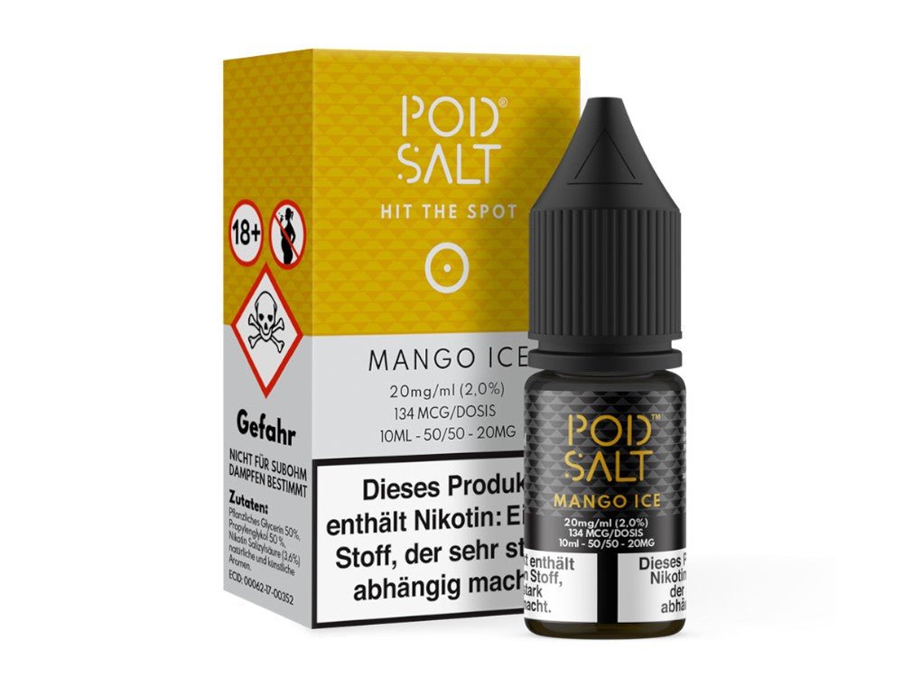 Pod Salt - Mango Ice - Nikotinsalz Liquid - POD SALT