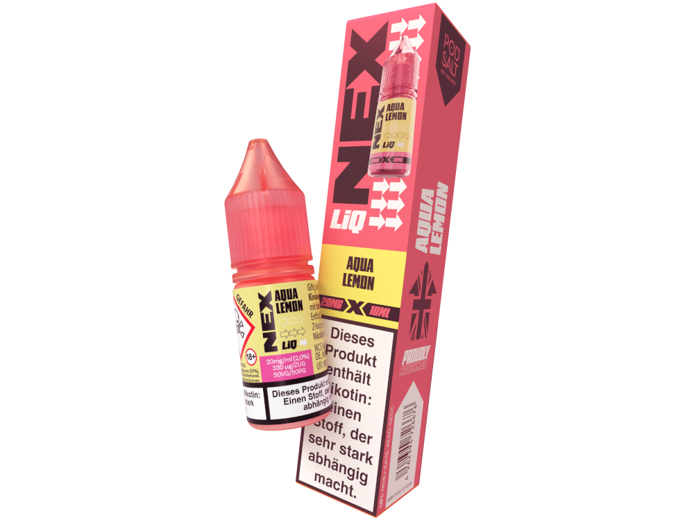 Pod Salt - NexLiq - Nikotinsalz Liquid - Aqua Lemon