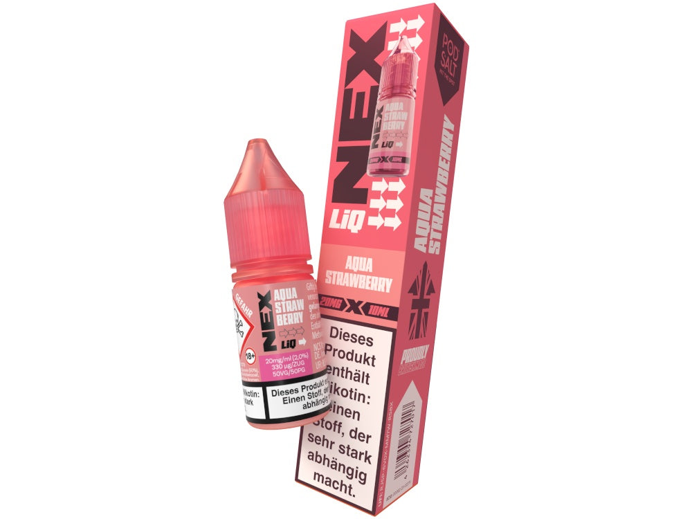 Pod Salt - NexLiq - Nikotinsalz Liquid - Aqua Strawberry