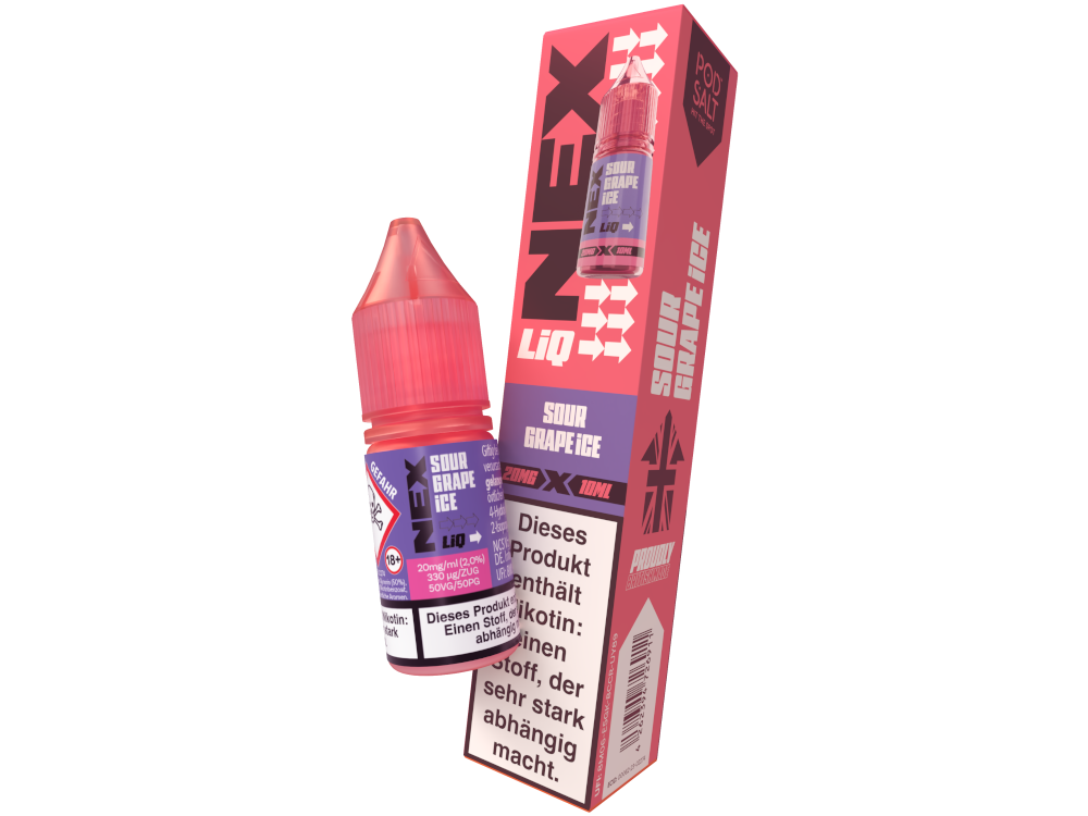 Pod Salt - NexLiq - Nikotinsalz Liquid - Sour Grape Ice