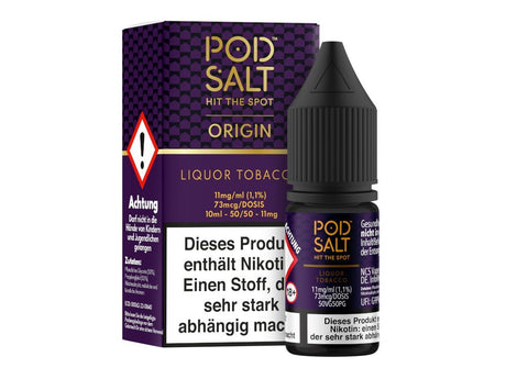 Pod Salt Origin - Liquor Tobacco - Nikotinsalz Liquid - POD SALT
