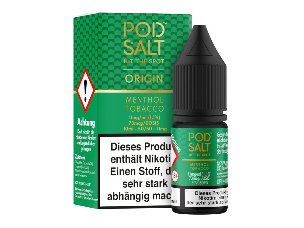 Pod Salt Origin - Menthol Tobacco - Nikotinsalz Liquid - POD SALT