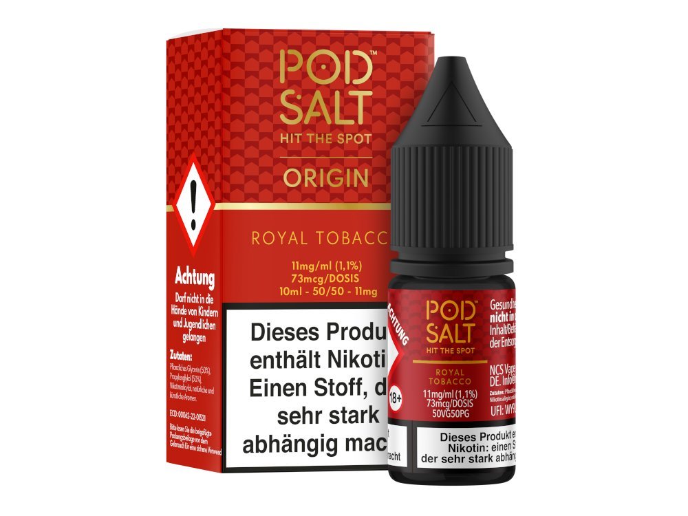 Pod Salt Origin - Royal Tobacco - Nikotinsalz Liquid - POD SALT