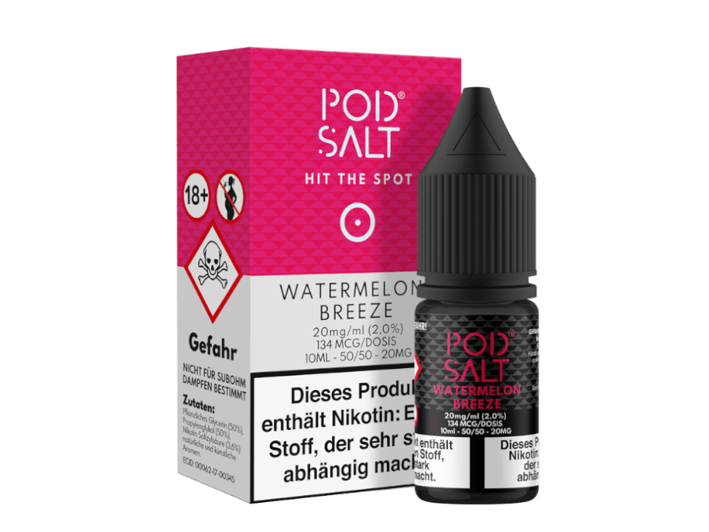 Pod Salt - Watermelon Breeze - Nikotinsalz Liquid - POD SALT