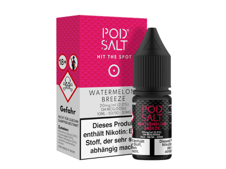 Pod Salt - Watermelon Breeze - Nikotinsalz Liquid - POD SALT
