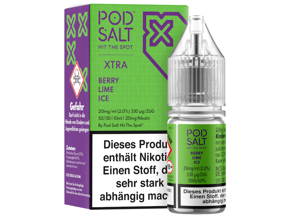 Pod Salt X - Nikotinsalz Liquid  - Berry Lime Ice