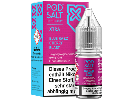 Pod Salt X - Nikotinsalz Liquid  - Blue Razz Cherry Blast