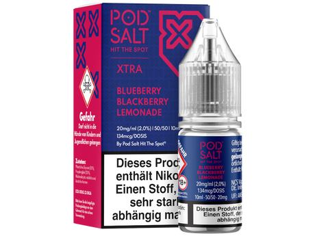 Pod Salt X - Nikotinsalz Liquid  - Blueberry Blackberry Lemonade
