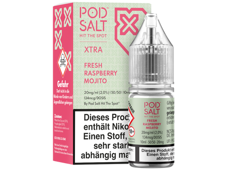Pod Salt X - Nikotinsalz Liquid  - Fresh Raspberry Mojito