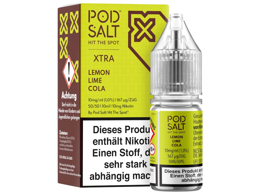 Pod Salt X - Nikotinsalz Liquid  - Lemon Lime Cola