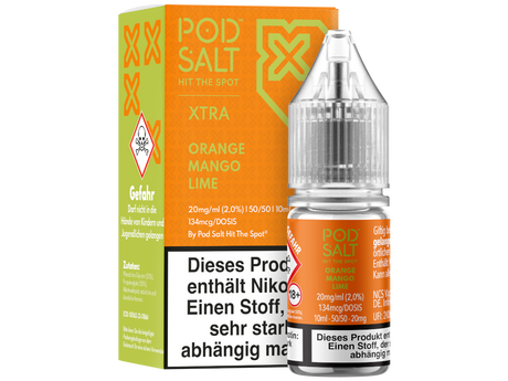 Pod Salt X - Nikotinsalz Liquid  - Orange Mango Lime