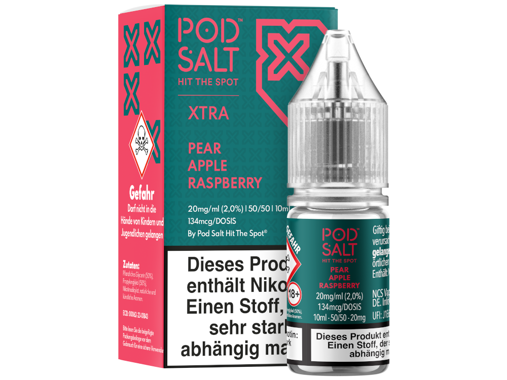 Pod Salt X - Nikotinsalz Liquid  - Pear Apple Raspberry