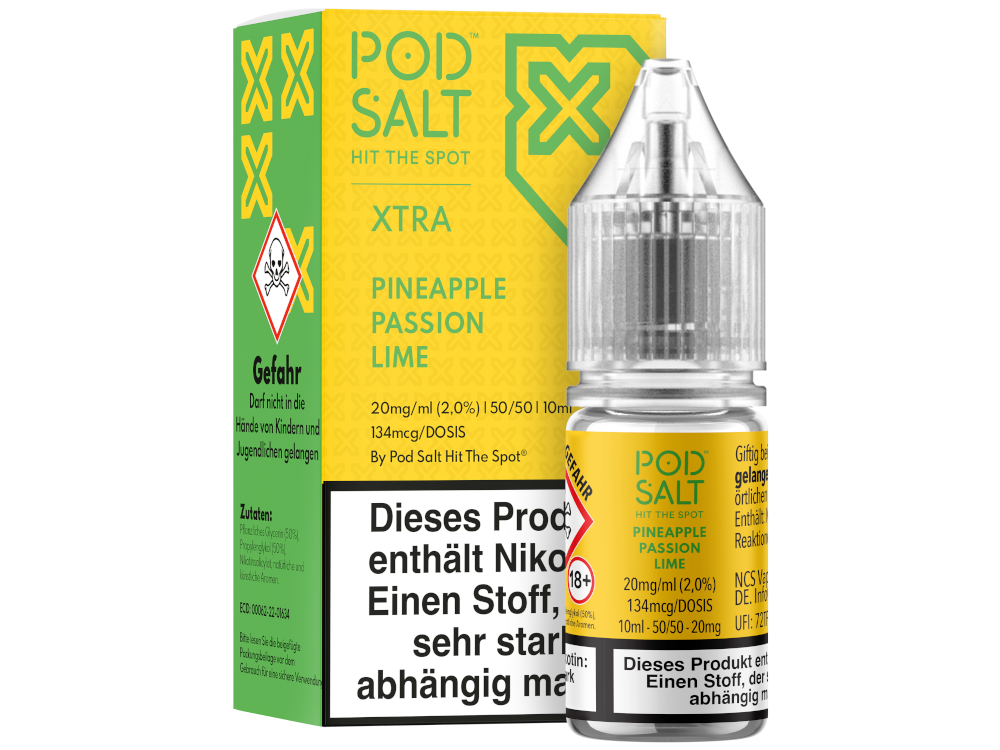 Pod Salt X - Nikotinsalz Liquid  - Pineapple Passion Lime